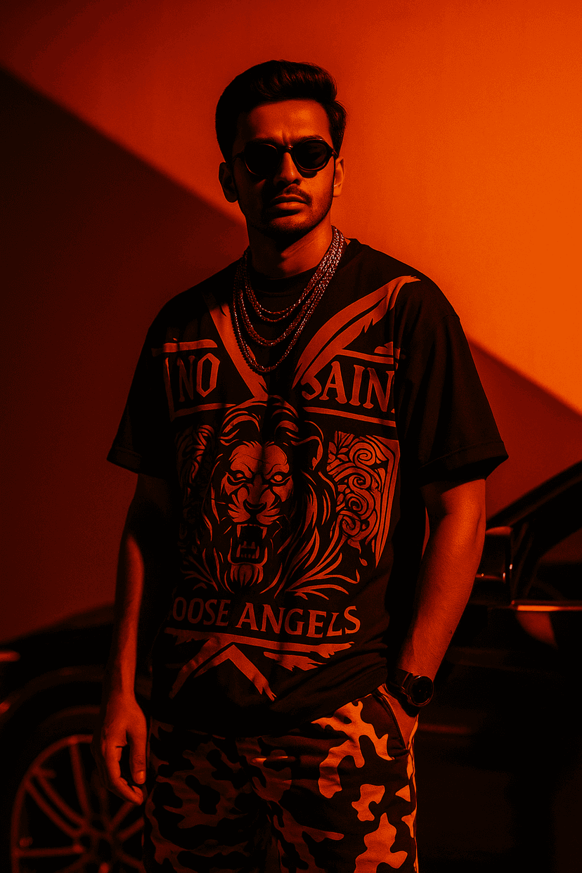 Edge of Glamour: Streetwear Silhouettes in Cinematic Light after