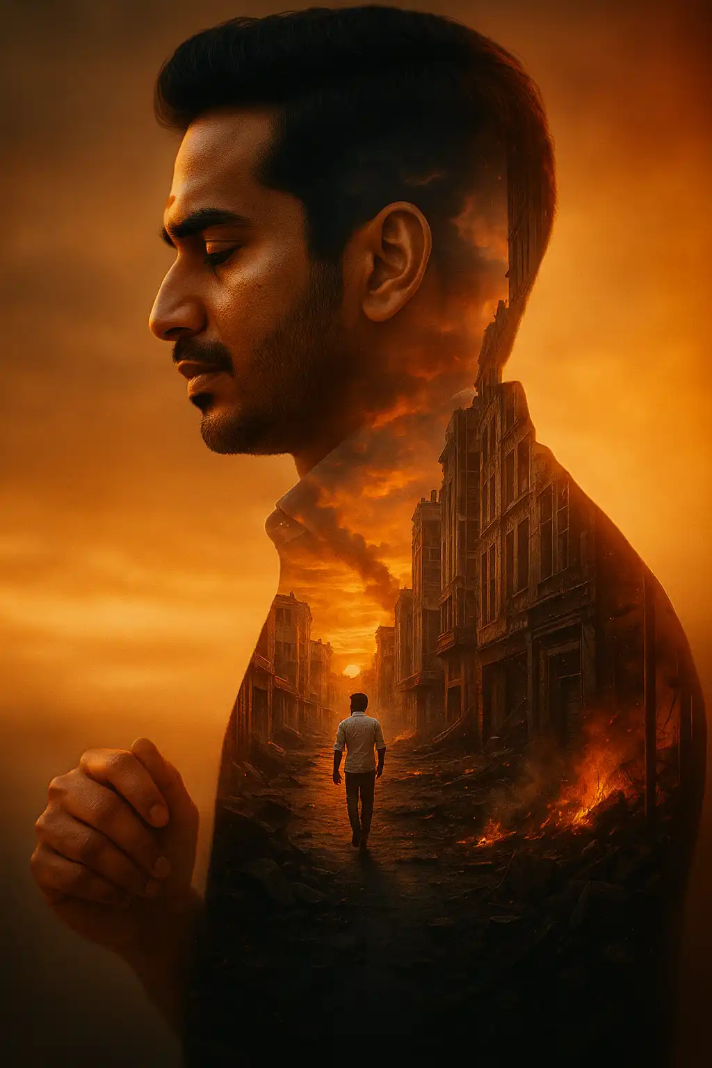 Embers Within: A Post-Apocalyptic Reflection after