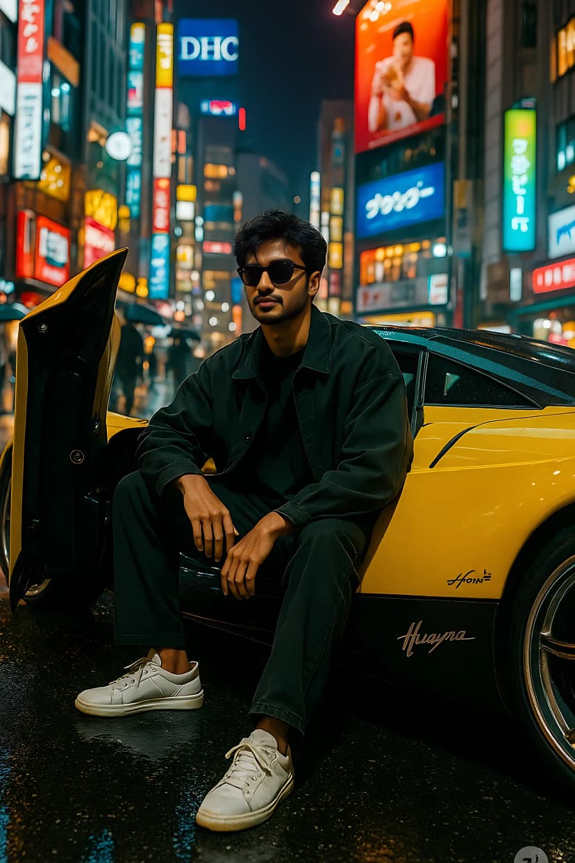 Neon Reverie: Tokyo Nights in Motion after