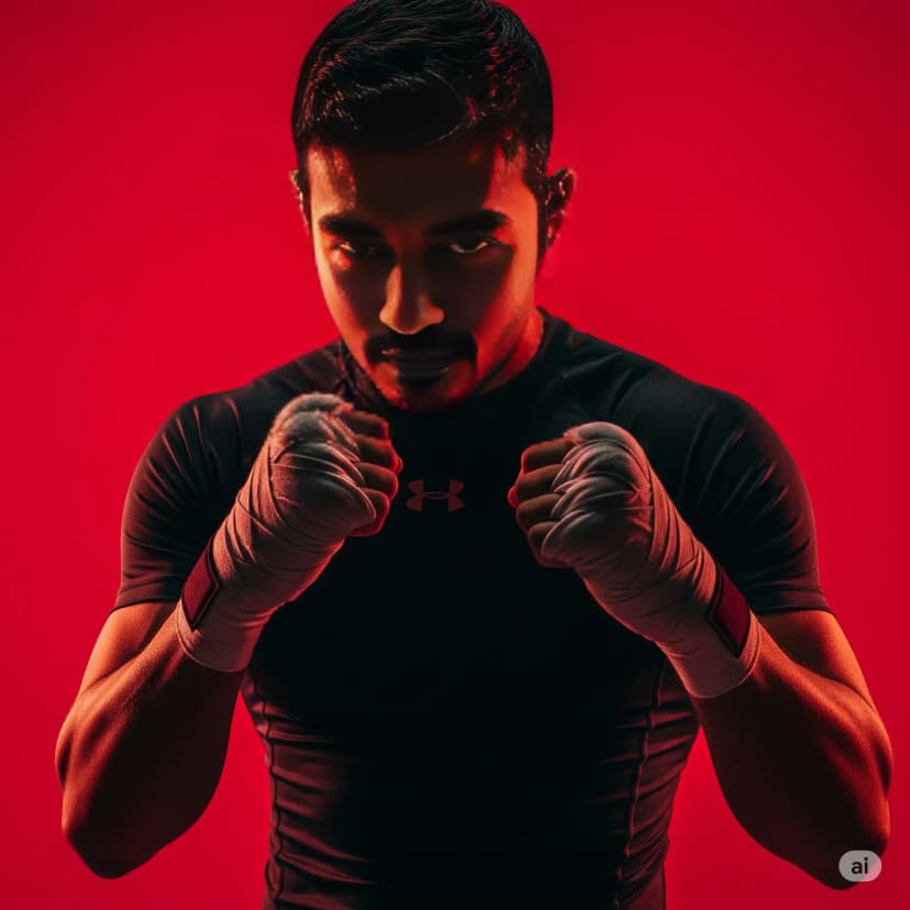 Red Determination: The Boxer’s Gaze after